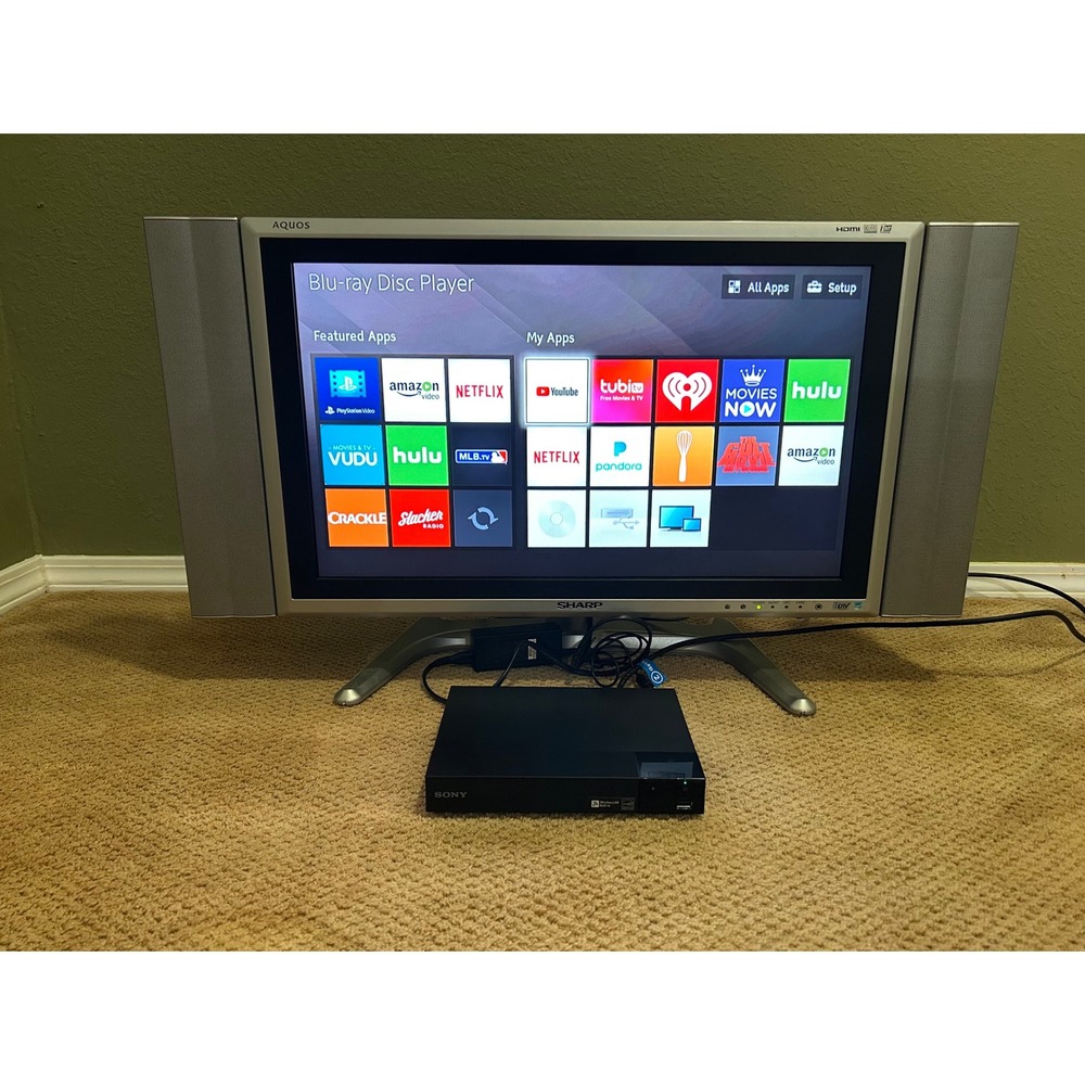 Sony BDP-S3700 Smart Blu-ray Player Wi-Fi HDMI Tested and Working